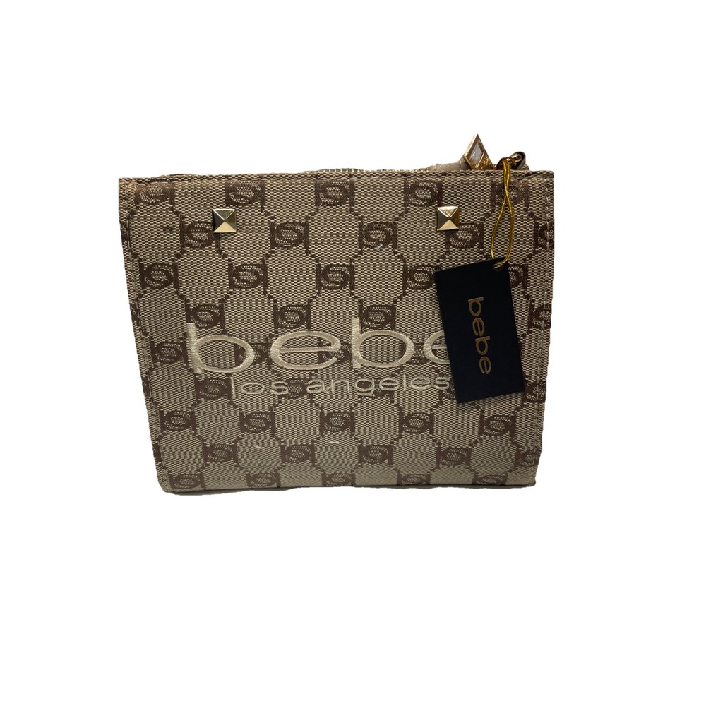 Bebe Women's Beige Talulla Mini Satchel Purse Cross Body Hand Bag MSRP 99.00